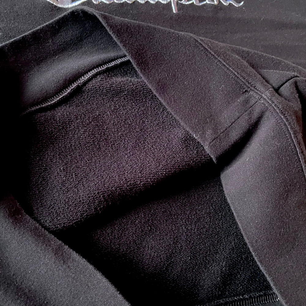 Champion Embroidered Logo Hoodie Sweatshirt, Kangaroo Pocket, French Terry - Picture 6 of 8